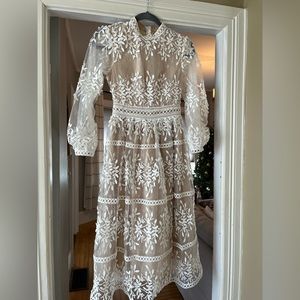 Ivy City Co. white lace dress - xxs